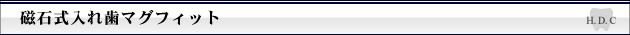 磁石式入れ歯マグフィット